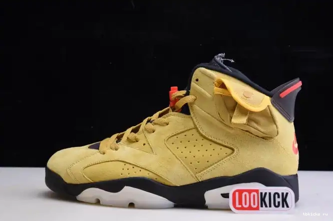 Reps TB YELLOW TRAVIS AIR SCOTT CN1084-300 X 6 JORDAN 0610